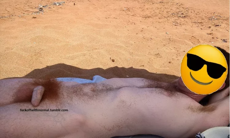 Ginger at the nude beach
