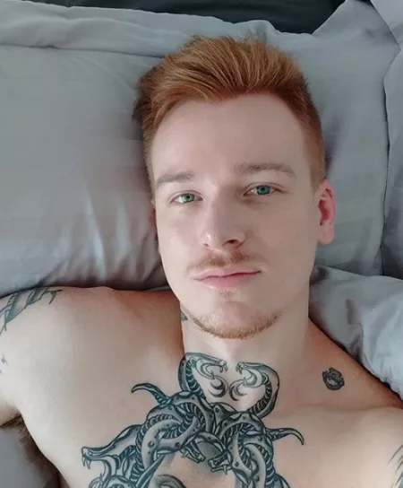 Ginger in bed