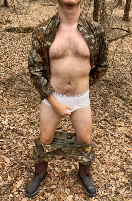 Got a little horny in the stand this morning