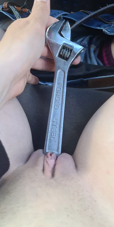 Got horny at work, it was so cold but it wasn't big enough