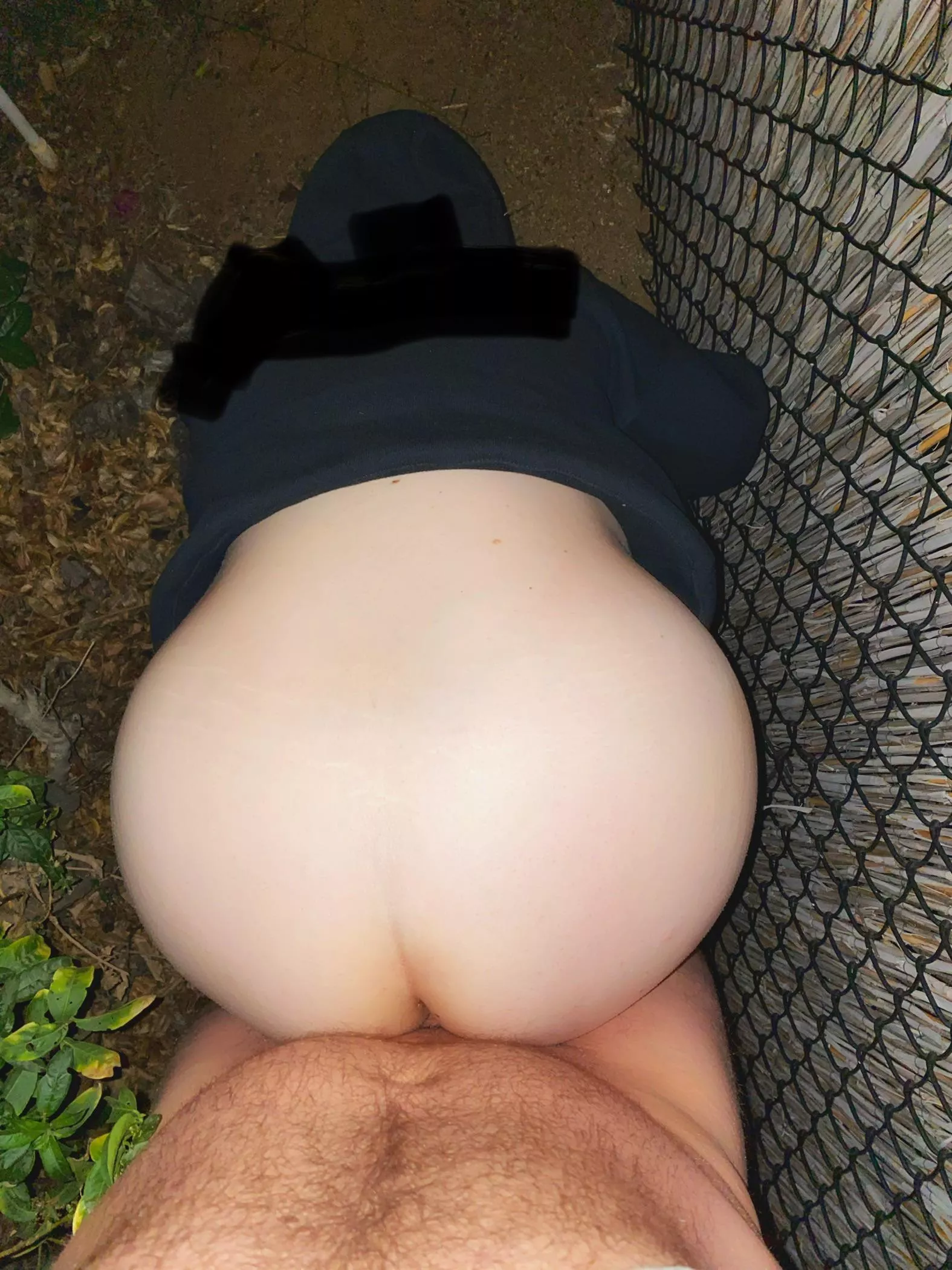Got horny while we were out for a walk and ended up fucking behind a bush in someone’s front yard! (OC) Got horny while we were out for a walk and ended up fucking behind a bush in someone’s front yard! (OC)