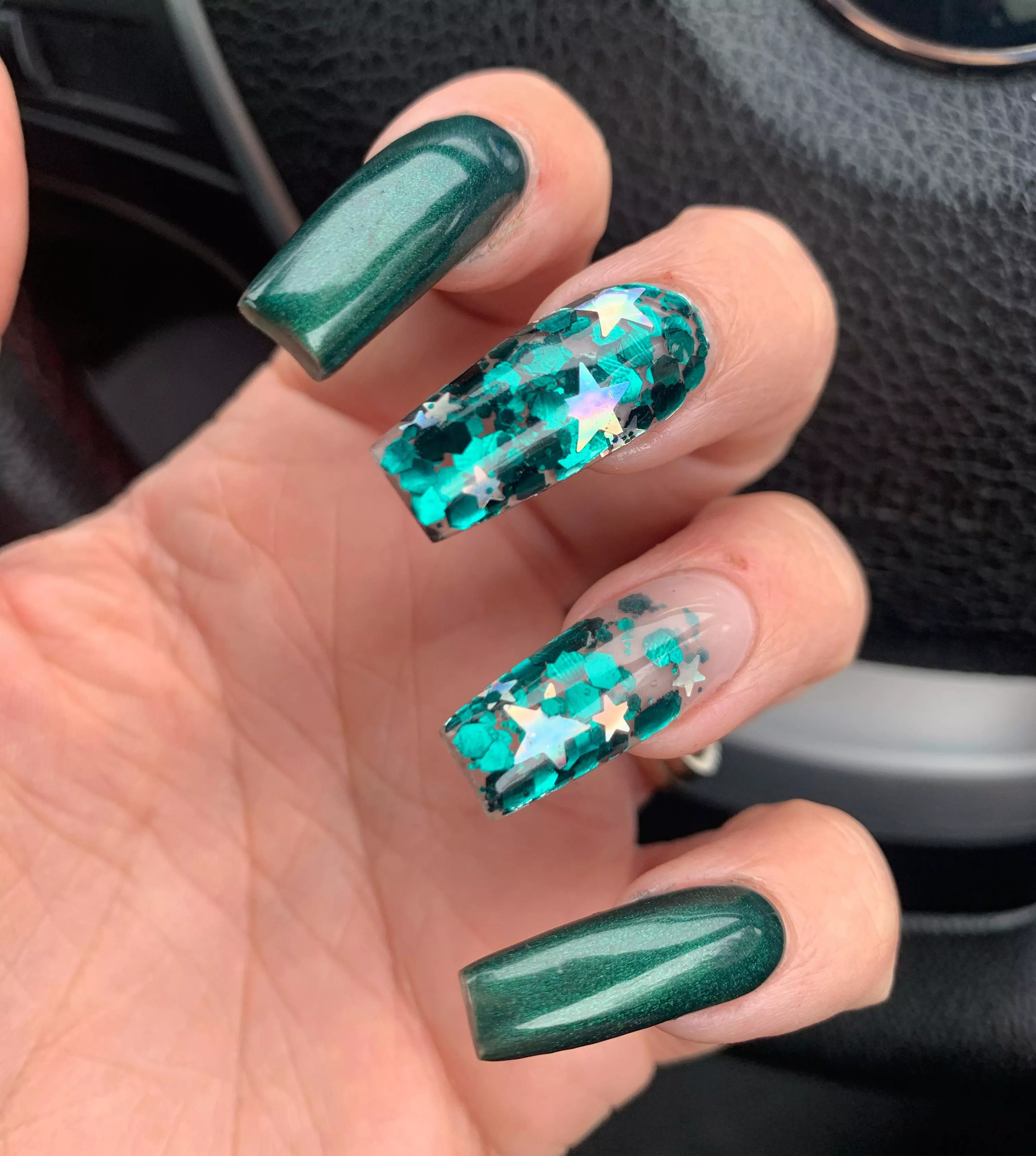 Green with envy - imagine them wrapped around your cock 💚🍆💦