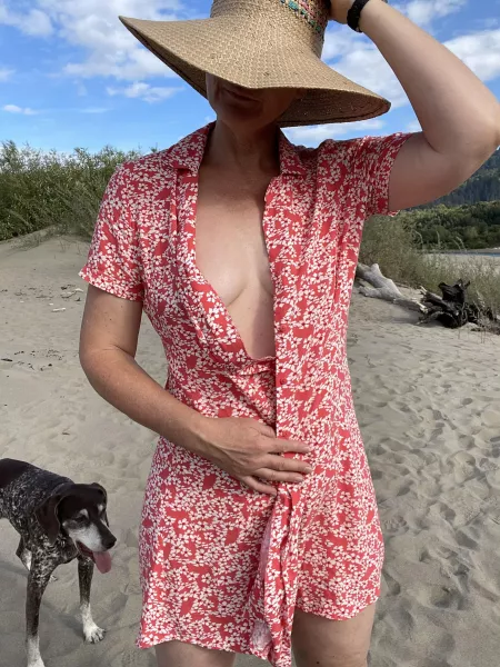 Had a little trouble with my buttons at the beach.