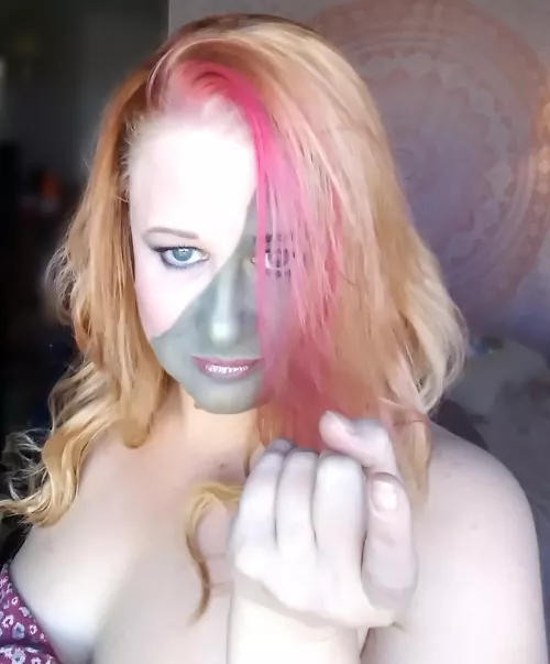 Halloween this year I went as a Half-Witch!🖤