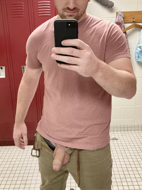 Hanging out on break.