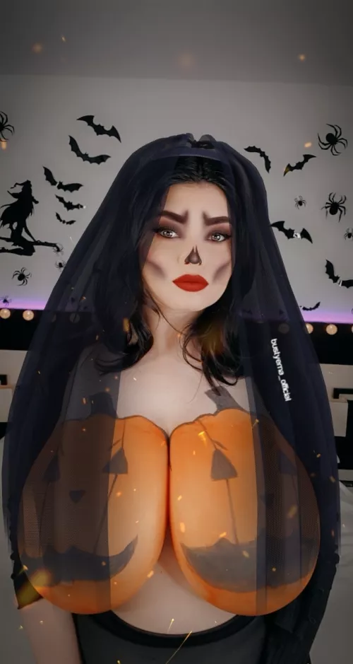 Happy Halloween, see more of me on my OF@bustyema_official 🎃👻😈