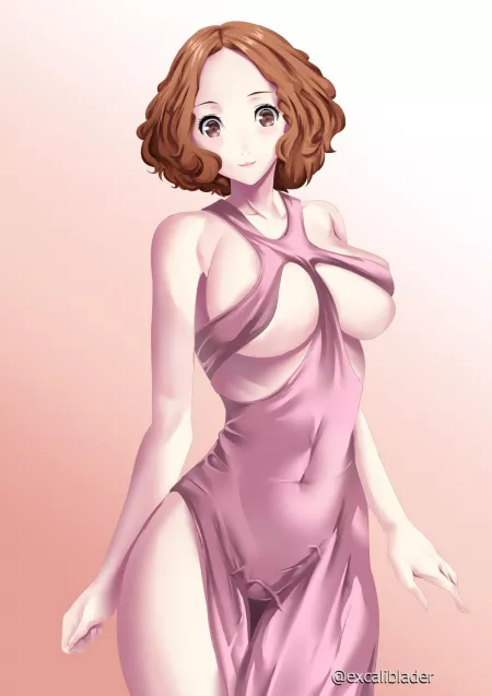 Haru in a dress