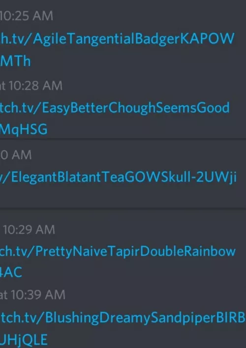 Has anyone ever noticed the link to their clips..?!? Not disappointed! 🤣😂