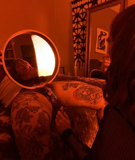 Helping me get ready 🙃