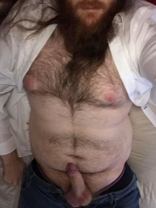 Hope you don’t mind a bit of fuzzy tummy with your beards and boners