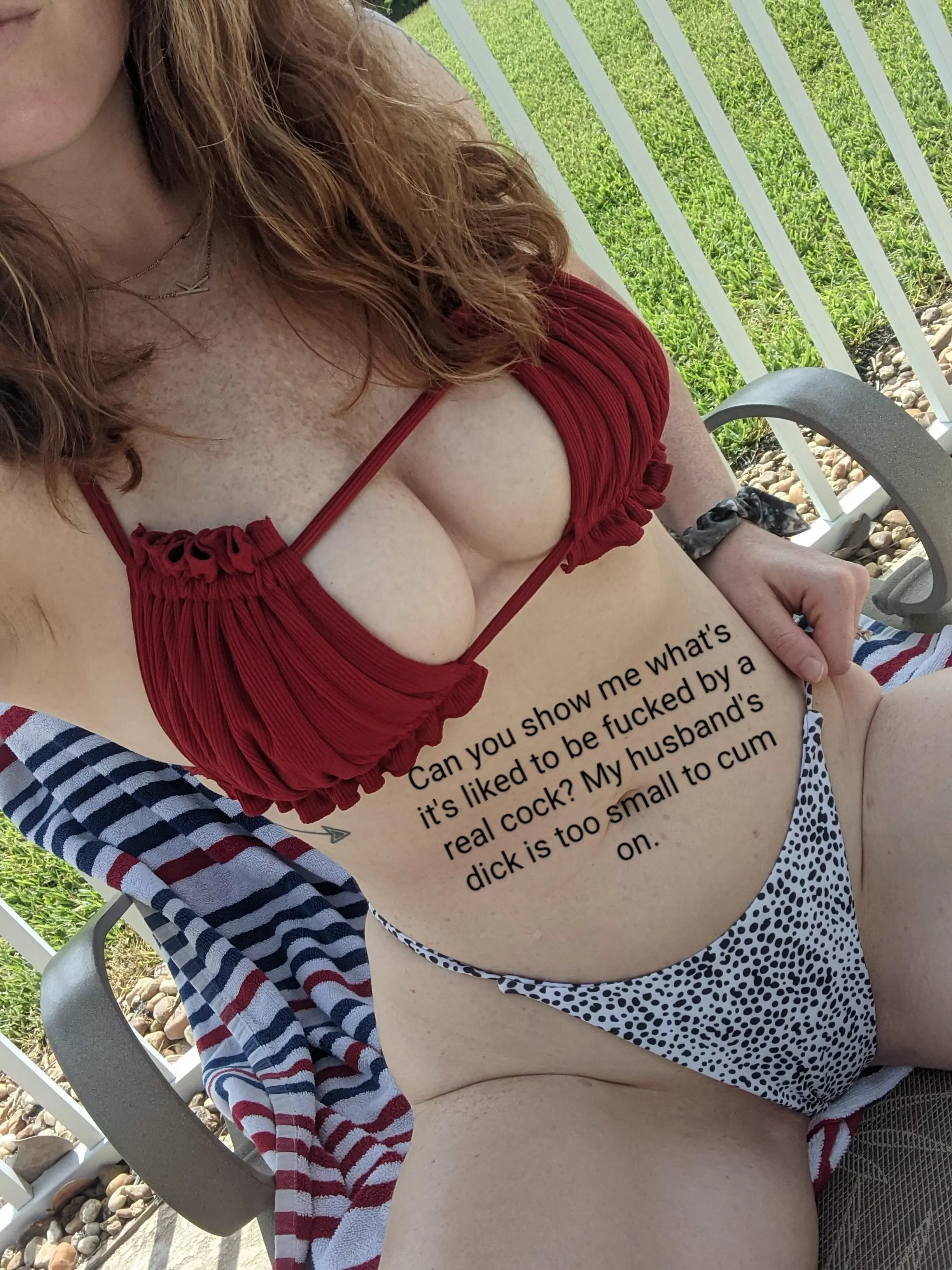 Hubby's gone for the night. And I'm horny. Anyone want to do some live sexting and see me rub my pussy to your cock š¤š¤š Hubby's gone for the night. And I'm horny. Anyone want to do some live sexting and see me rub my pussy to your cock š¤š¤š