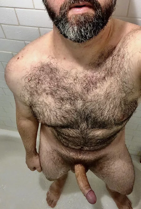 Hung and hairy with a touch of grey, let’s spend the day in bed...what do you say?