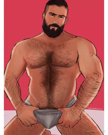 hunk boi illustration Model Nick Pulos :)