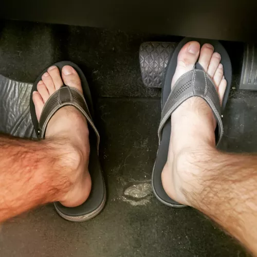 I always get turned on wearing flip flops.