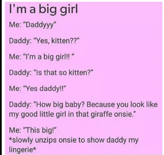 I am a big girl. 7 is a big girl!!