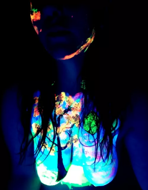 I am obsessed with this black light paint!