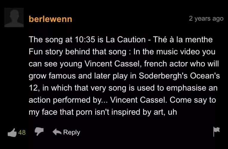 I do admire the connoisseurship of this here fellow