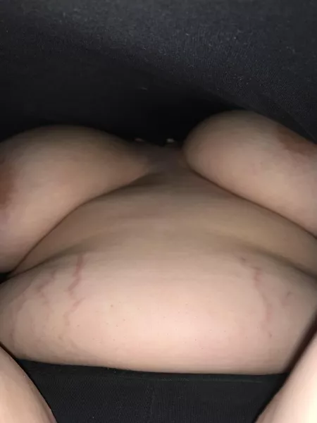 I don't wear a bra when I go out because I like it when everyone looks at my tits while I'm running