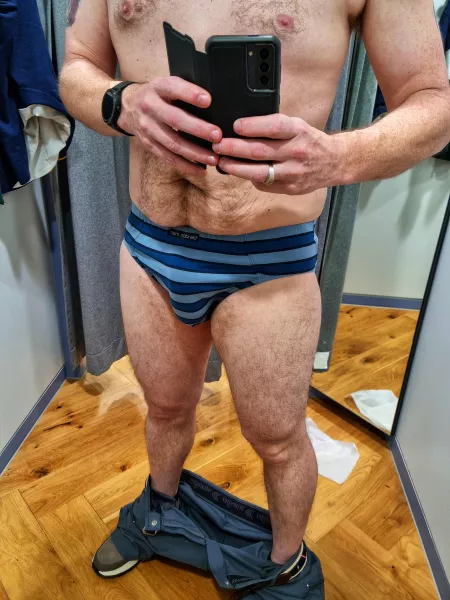 I forgot what I came in here to try on.