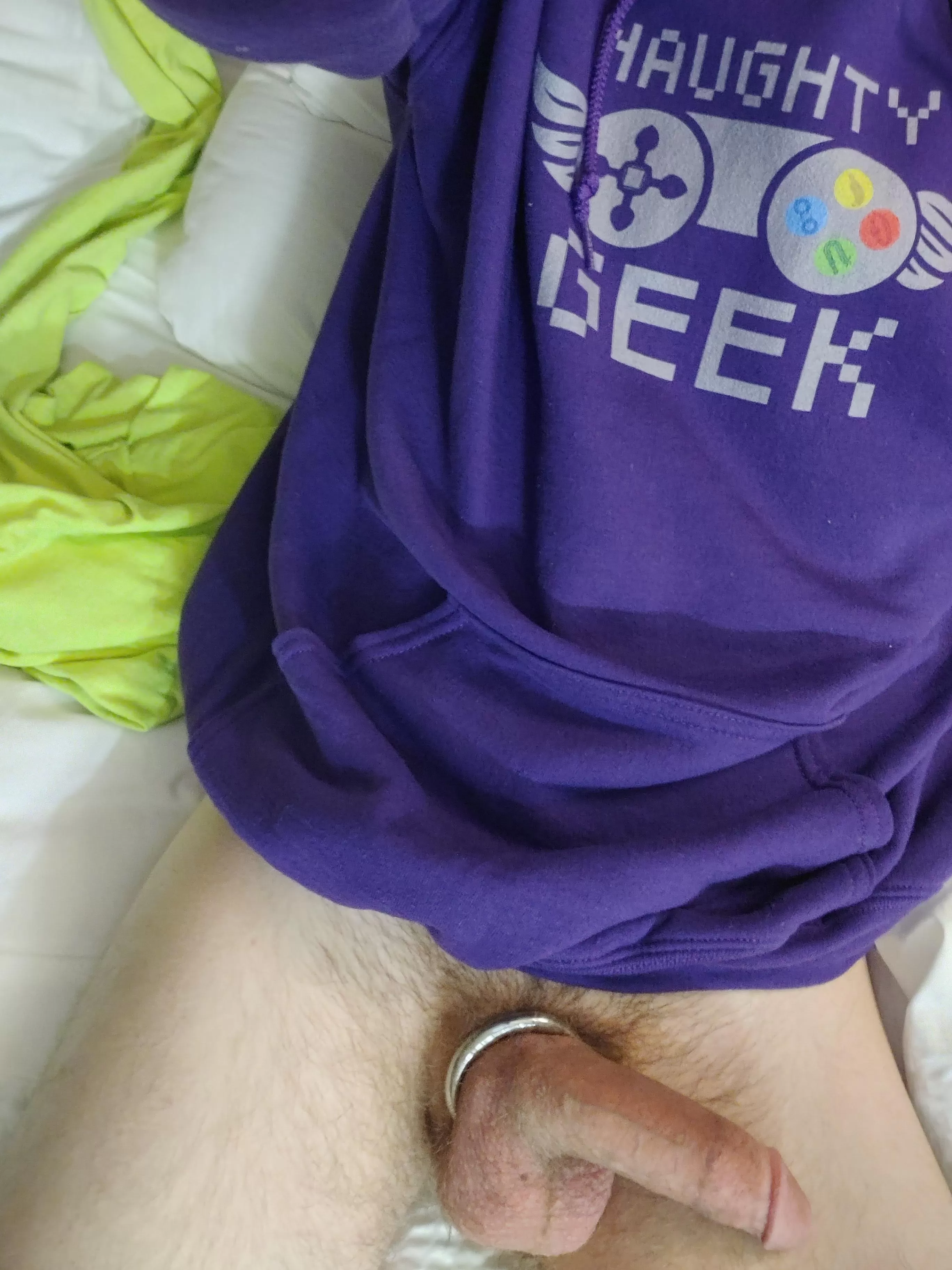 I hope the Naughty Geek hoodie speaks for itself
