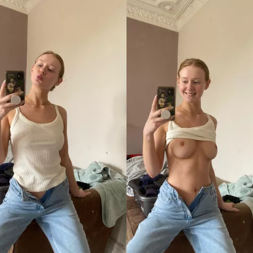 I hope you like natural girls in jeans 🥰
