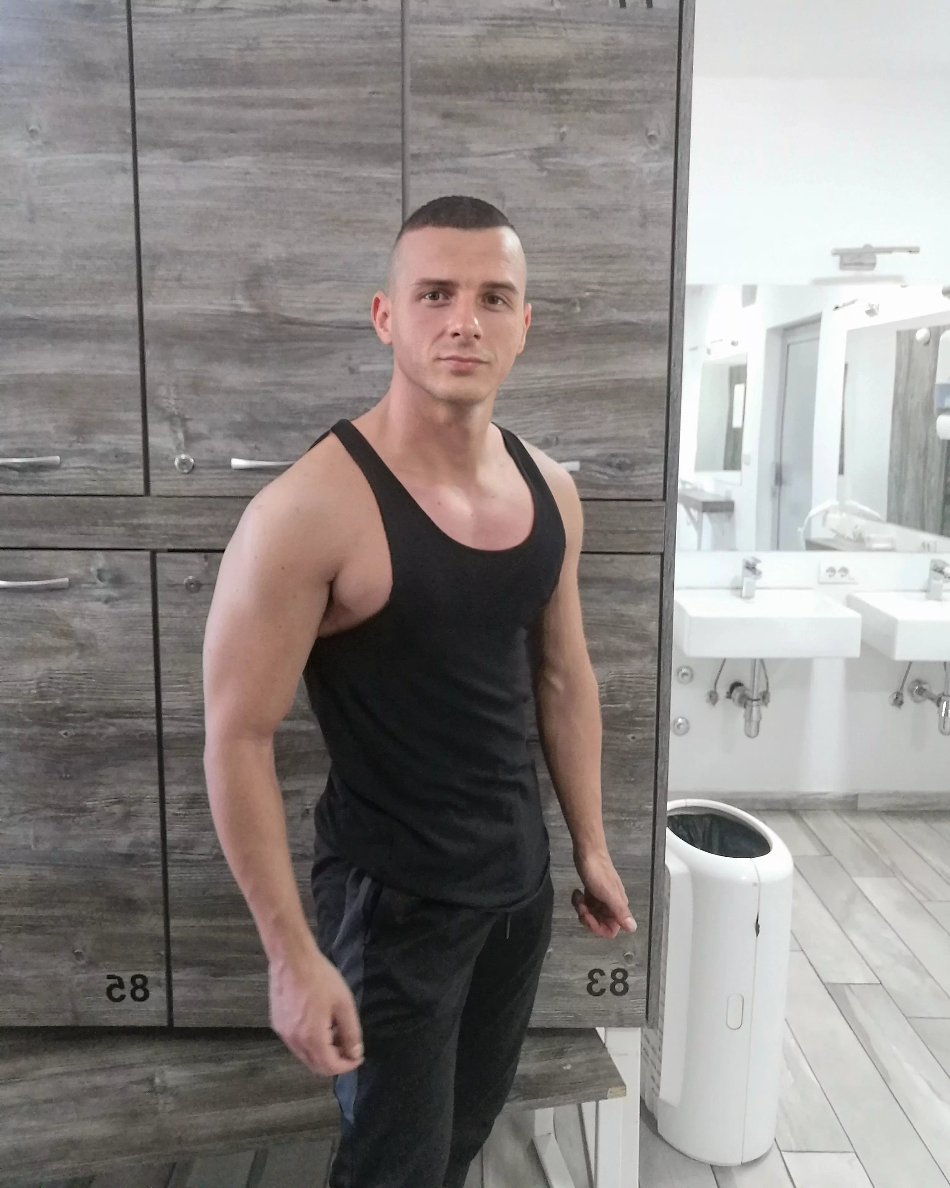 I just finished training 😁 how are you guys? 😋