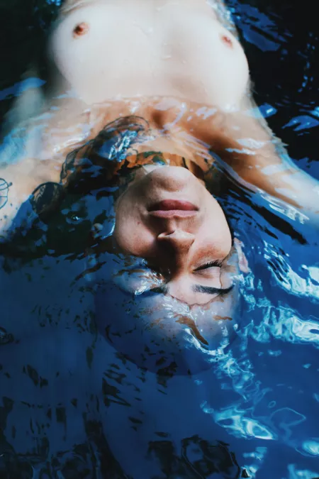 I love floating naked on water