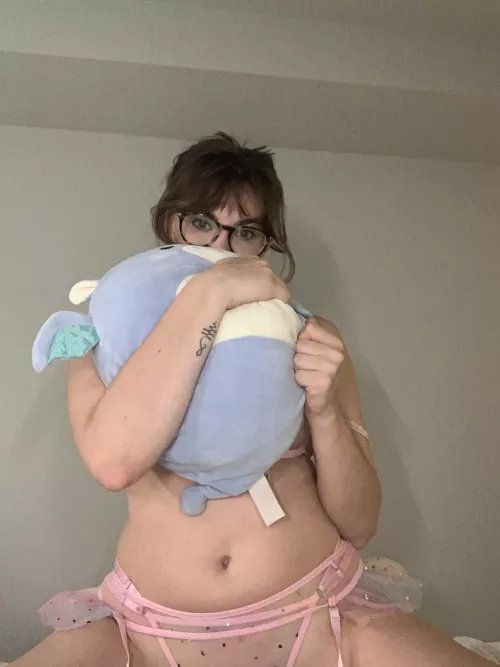 I love my new stuffie! His name is Charles… Charles told me I’ve been a good girl.