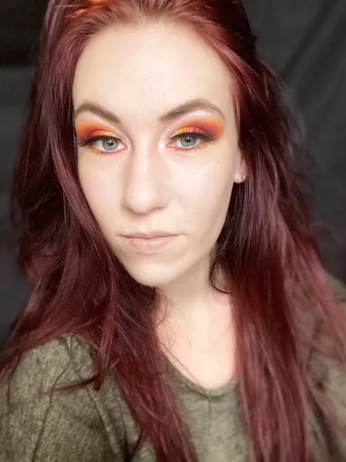 I loved experimenting with this sunset look
