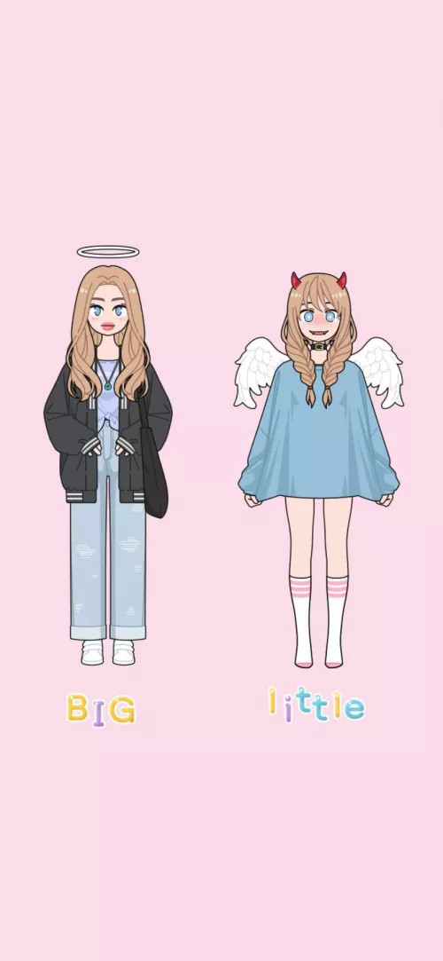 i made one too!!! i new here i don’t post lots but is big me n little me!!!