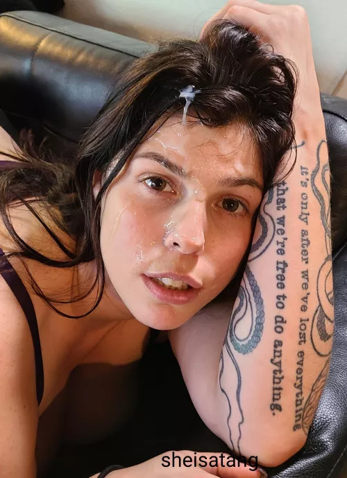 I never feel as beautiful as I do when I have cum on my face