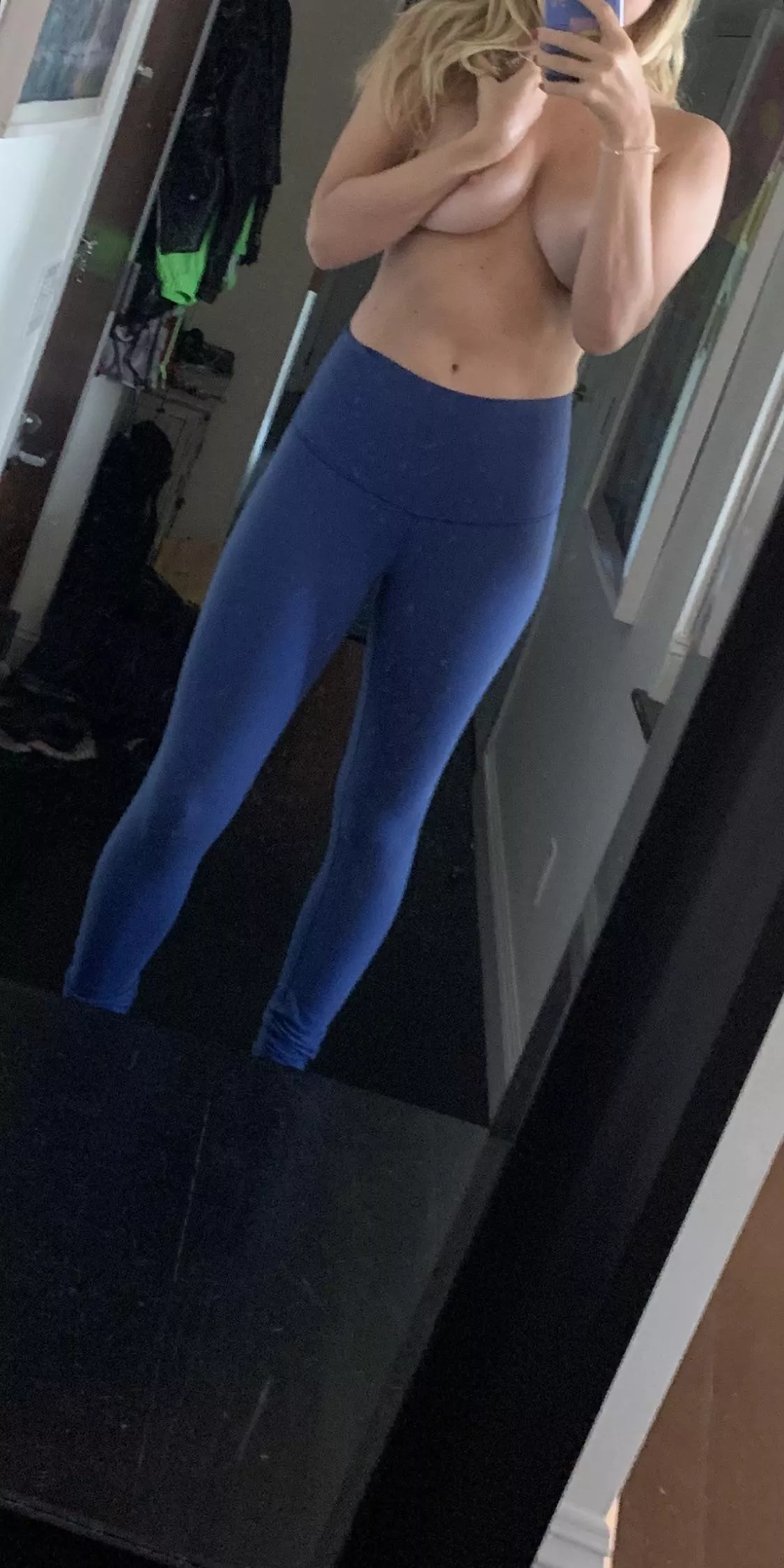 I sent this to my trainer after our session today that my husband pays for. I swear I was wearing a sports bra during the session. š I sent this to my trainer after our session today that my husband pays for. I swear I was wearing a sports bra during the session. š