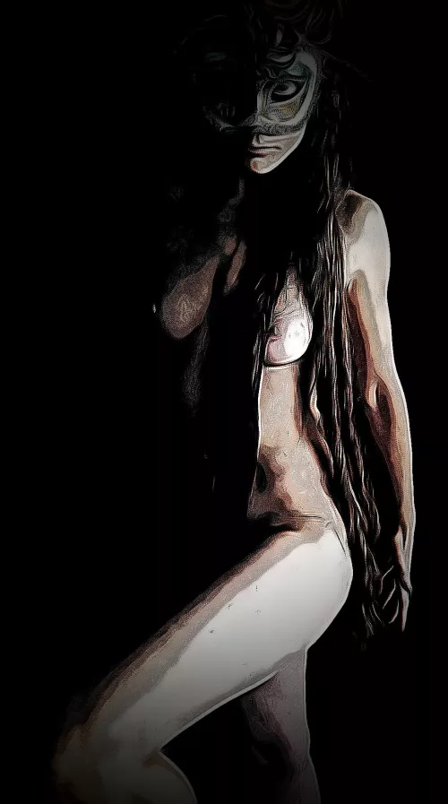 I take the venetian mask, and I hide who I am.