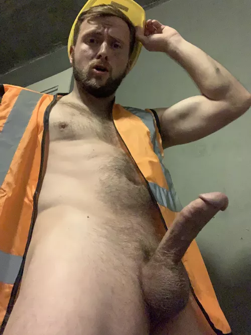 I walk in from a long day working construction, you smell my dried sweat that’s permeating through my boxers. You grab my cock over my jeans and it grows bigger and bigger, pulsing. You’re on your knees now..