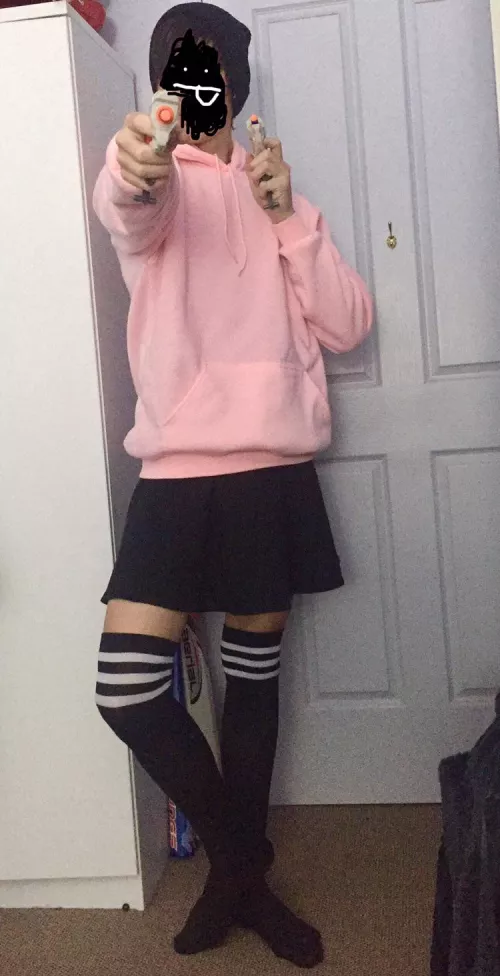 I’m bored waiting for maid outfit, give me updoot or I go shoot shoot