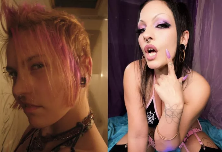 I’m still on my way to being the perfect goth bimbo but I love my progress so far😍