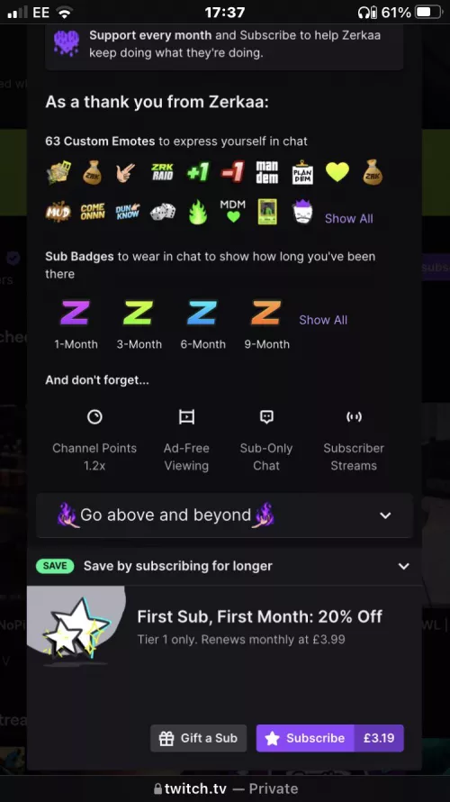 I’m trying to resub with my prime sub but the option ain’t showing, I’ve tried on pc and the same stuff shows, my Amazon is connected etc