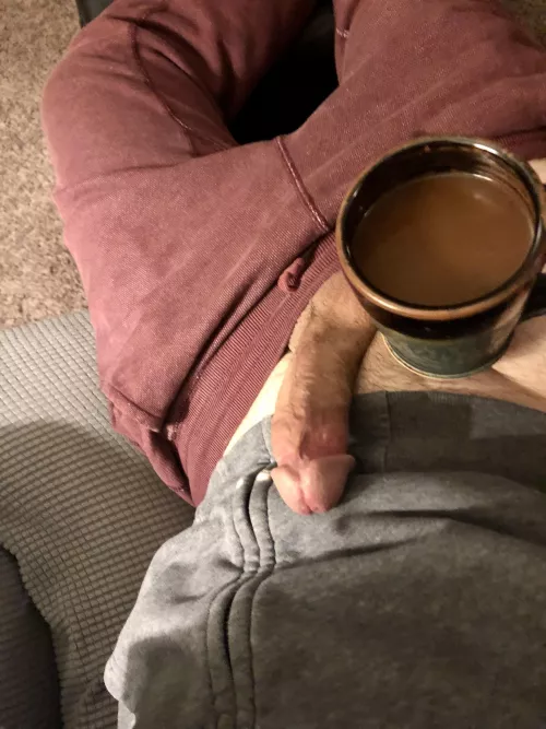 I’m up, but it’s going to be a minute before I’m awake