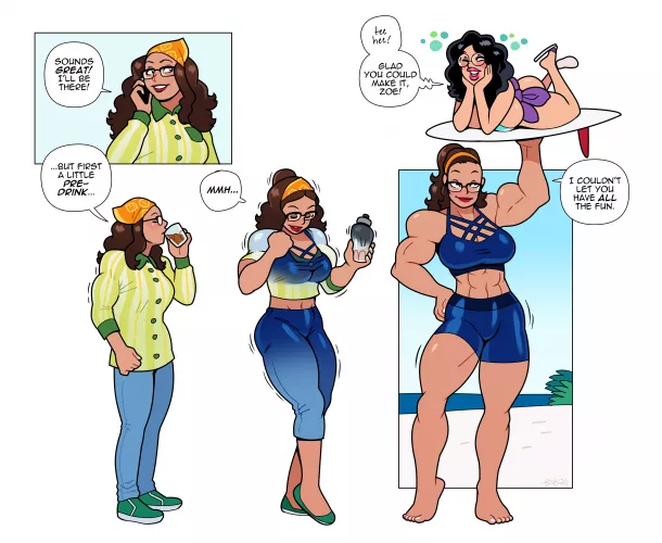 Impromptu Doubles by Blackshirtboy (Musclegrowth)