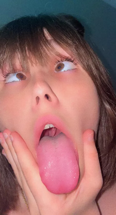 Is my mouth open enough for u?