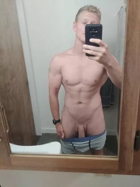 It's so much effort to pull my underwear off with this thing