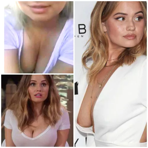 Jerking off to Debby Ryan’s big milky boobies