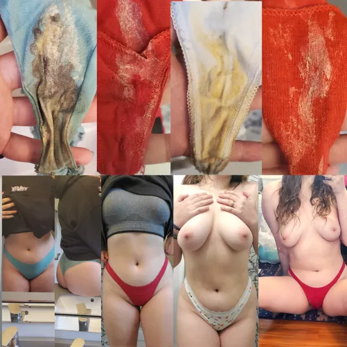 just got back from a trip and these are the thongs l wore all week😋 dm me or kik babbigiraffe to get one (or many ;)