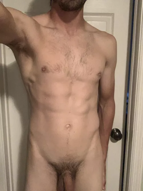 Just me in the nude (m)30 6’2” 170 lbs. love all the kind words I get on here.