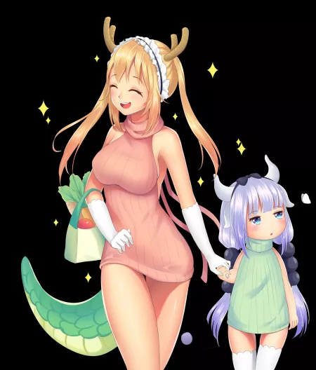 Kanna and Tohru (Miss Kobayashi's Dragon Maid)
