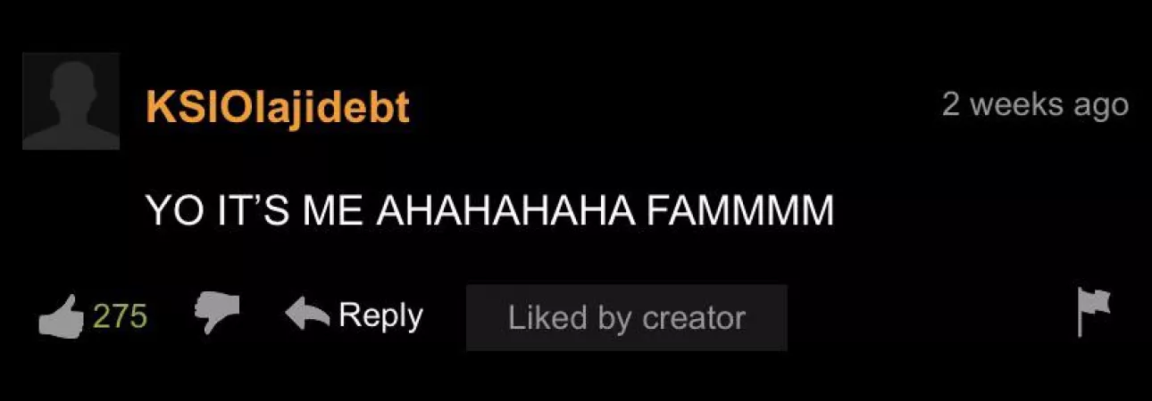 KSI comments to girl masturbating to him; his reaction in his recent reddit video