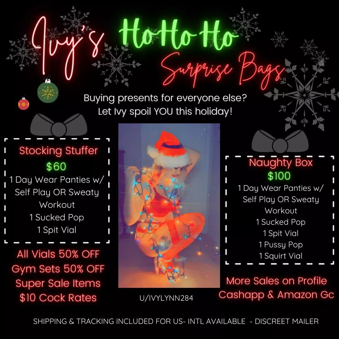 Let Me Cum For You 💦 SALE ❤️ One Week Left! 🎄 Discounted Panty Deals • Half Off Gym Sets & Vials 💦 More On Profile 🔥 [selling] [kik] Ivylynn284