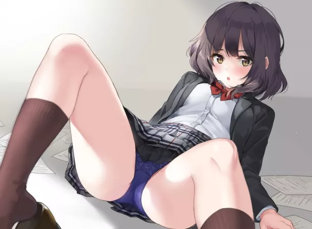 Lewd panties for such a innocent looking waifu