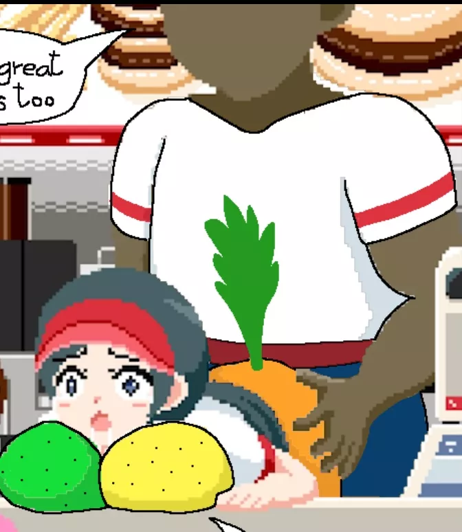LF Color Source: 1girl, 1boy, doggystyle, cashier, exhibitionism, pixel art, suprised face, gray hair, gray eyes, game cg(?) LF Color Source: 1girl, 1boy, doggystyle, cashier, exhibitionism, pixel art, suprised face, gray hair, gray eyes, game cg(?)