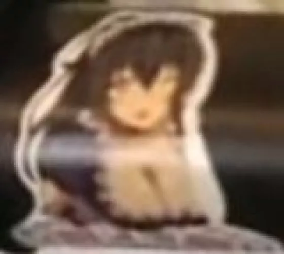 LF Color Source: large_breasts, maid, brown_hair, frilled_dress, medium_hair, maid_headdress, cleavage, frilled_skirt?